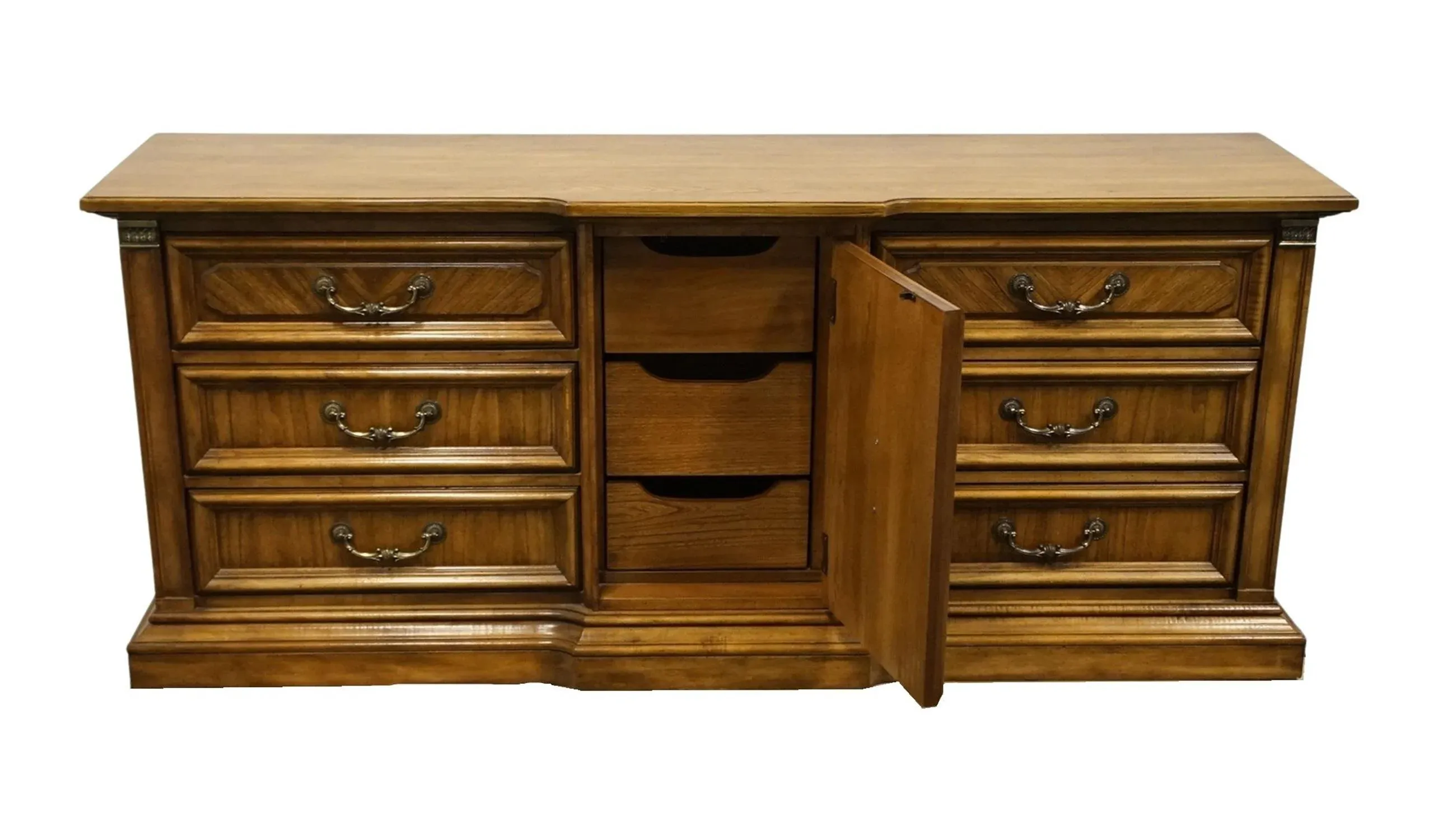 Stanley Furniture Solid Walnut Italian Neoclassical Tuscan Style