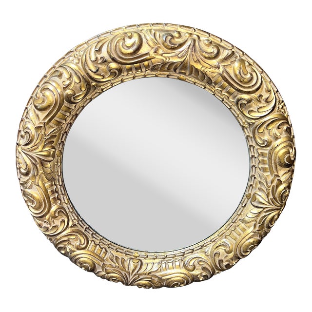 Vintage Windsor Art & Mirror Company Round Gold Mirror Chairish