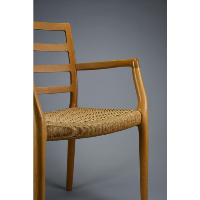 Model 68 Armchair in Oak and Papercord by Niels Otto Møller for J.L. Møllers Møbelfabrik, 1981 For Sale - Image 6 of 18