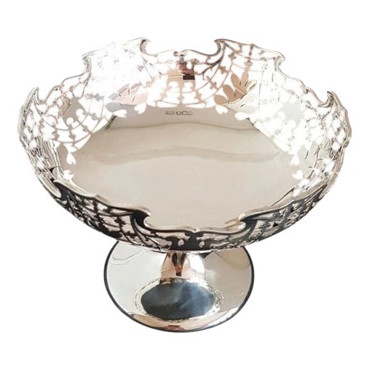 Vintage Sterling Silver Tazza Fruit Bowl from Harrison Brothers & Howson, 1926 For Sale