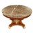 1990s Mahogany Neo Classical Regency Style Marble Top Dining Center Table For Sale