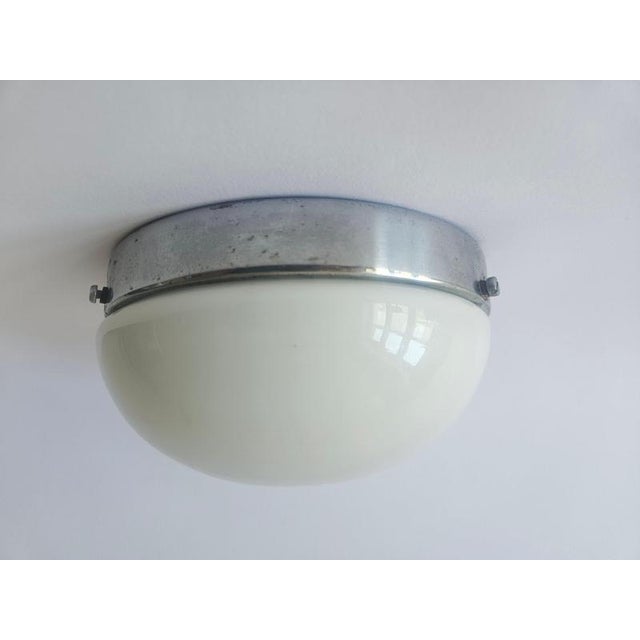 Bauhaus Functionalism Art Deco Flush Mount, 1930s For Sale - Image 4 of 13