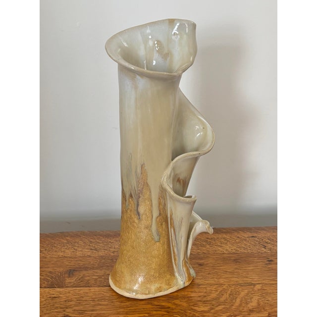 Organic Modern Studio Pottery Vase For Sale - Image 6 of 6