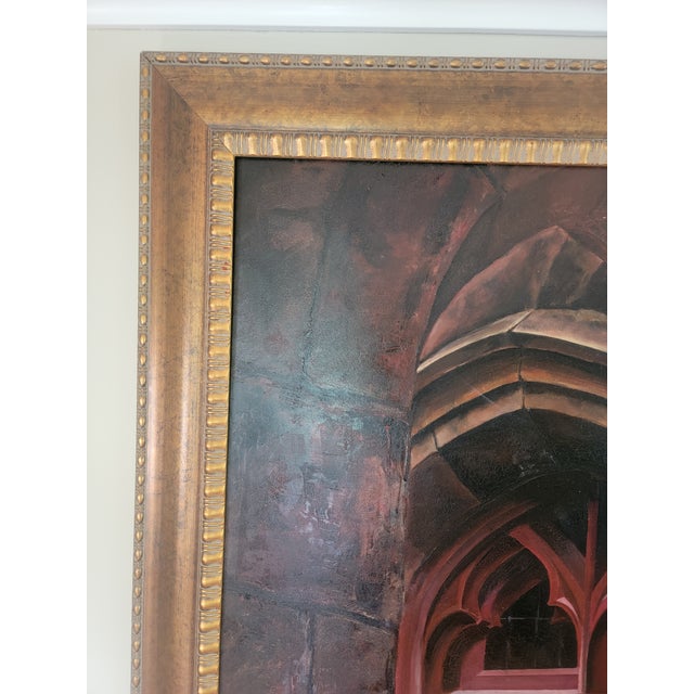Original Signed Oil Portrait by Rebecca Hodges – Figurative Realism, Woman in Gothic Window For Sale - Image 12 of 15