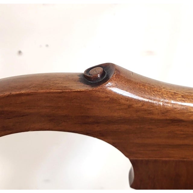 Pair 19th C English Queen Anne Mahogany Splat Back Slip Seat Side Chairs For Sale - Image 11 of 15
