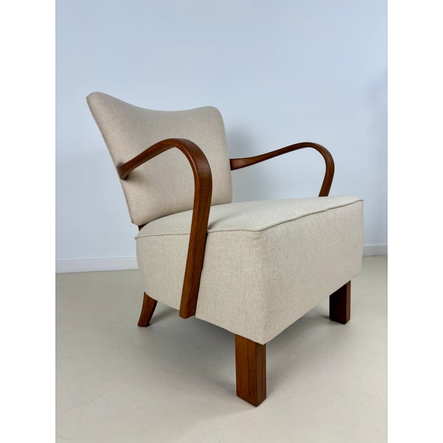 H-237 Armchair by J. Halabala, 1950s, in Restored conditions. Designed 1950 to 1959 I have official proof of authenticity...