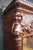 An impressive attributed R.J. Horner mahogany breakfront bookcase secretary featuring exceptional high-relief carved...