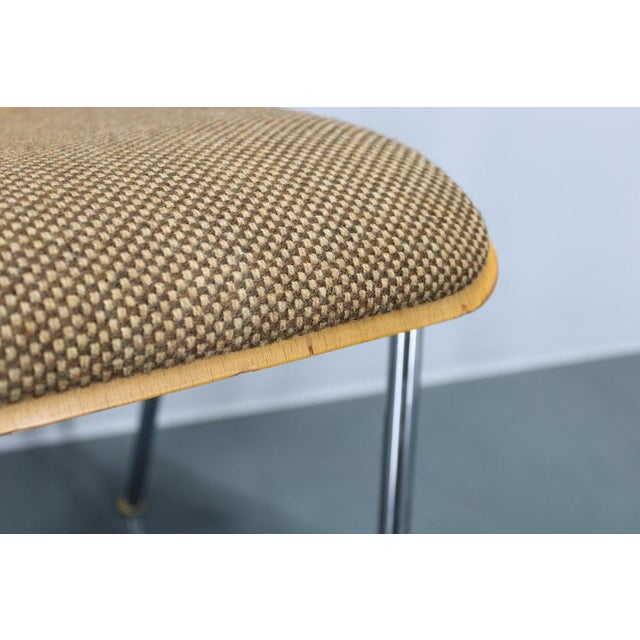 Plywood Chairs with Fabric Upholstery, Germany, 1970s, Set of 4 For Sale - Image 12 of 18