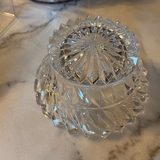 Transparent Brand New Mikasa “Rainier” Crystal Bowl in Original Box – Heavy Lead Crystal, Never Used For Sale - Image 8 of 12