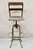 Early 20th Century Industrial Toledo Metal Co Steel & Wood Adjustable Drafting Stool Chair For Sale - Image 12 of 12