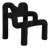 Modern Black Fabric Ekstrem Chair from Varier For Sale