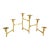 Mid Century Modern Modern Danish Nagel Style Brass Articulating Candle Holder For Sale