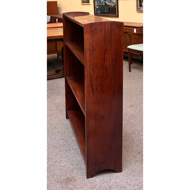 Brown European Mid Century Modern Free Standing Walnut Bookcase / Shelving c.1960 For Sale - Image 8 of 13