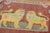 Mid 20th Century Mid 20th Century Colorful Lion Pictorial Turkish Accent Rug - 4' x 7'7" For Sale - Image 5 of 18