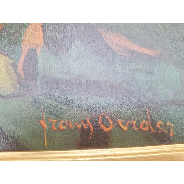 Impressionist Chrysanthemums Franz Oerder Flowers Still Life Vibrant Yellow 1930s For Sale - Image 3 of 4