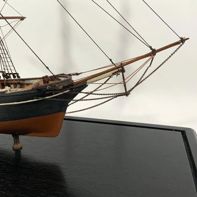 1940s Antique Model of the Brig Volante For Sale - Image 5 of 11