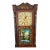 Edward M. Barnes, Bristol, Ct Pillar and Splat Shelf Clock With Reverse Painted Mansion Painting on Bottom Glass, 19th Century For Sale