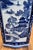 18” Tall Square Blue and White Chinoiserie Ceramic Vase For Sale - Image 10 of 10