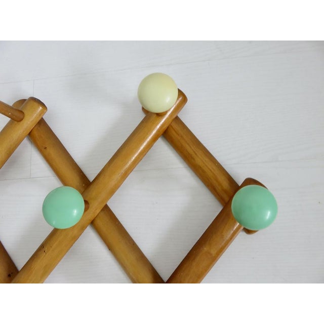 1950s Rockabilly Accordion Coat Rack, 1950s For Sale - Image 5 of 8