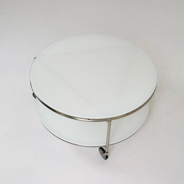 Bring a refined piece of 1990s Scandinavian design into your home with this original IKEA Strind coffee table, designed by...