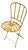 French Art Deco Sunburst Garden Chair by Francois Carre for Le Corbusier For Sale