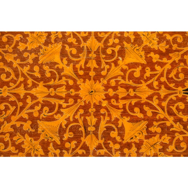 Grand Tour Intricate Patterned Large Antique Victorian Grand Tour Sorrento Ware Inlaid Wood Trinket Jewelry Box For Sale - Image 3 of 15