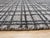 5x8 Gray Hand-Knotted Bamboo Silk Linear Grid Geometric Modern Carpet Rug For Sale - Image 4 of 5