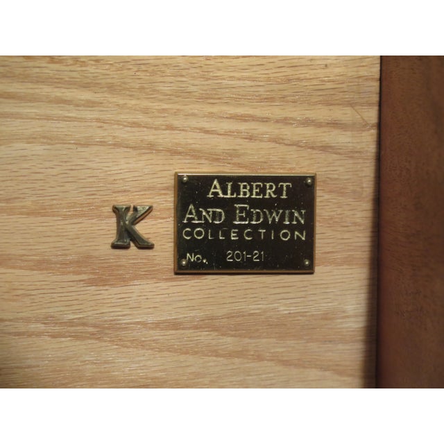 Karges English Style Large Mahogany Breakfront For Sale - Image 11 of 13