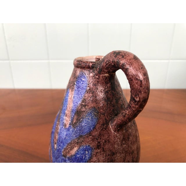 Italian Hand-Decorated Glazed Polychrome Terracotta Vases from La Vietrese, Set of 3 For Sale - Image 15 of 18