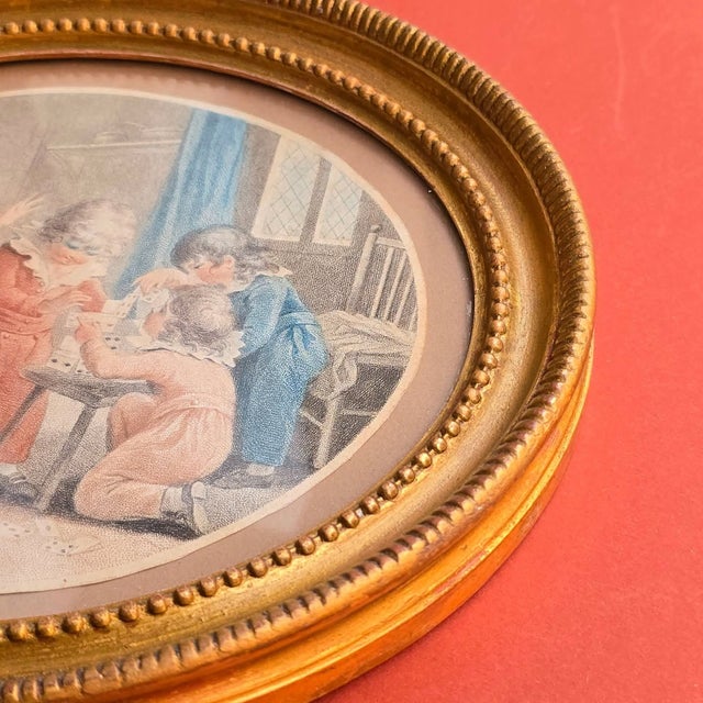 William Hamilton, The House of Cards & Barefoot, 1700s, Engravings, Framed, Set of 2 For Sale - Image 10 of 14