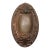 Antique 1900s Louis XV Bronze Oval Entry Door Knob For Sale