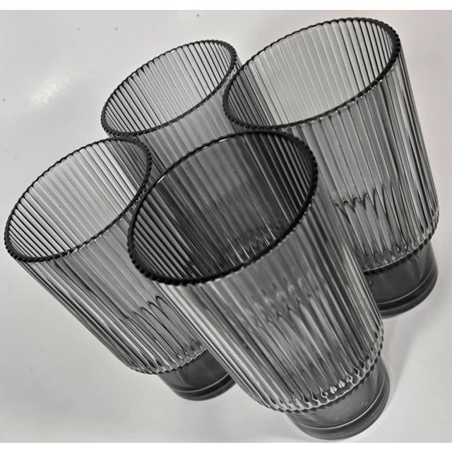 1990s Gray Danish Modern Tumblers - Set of Four For Sale - Image 4 of 12