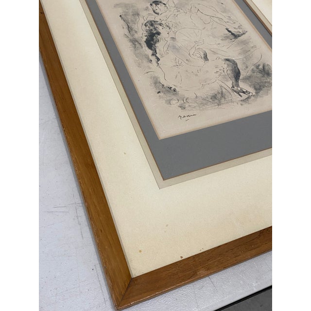 Jules Pascin (French, 1885-1930) "Two Women Reclining" Original Etching C.1920 For Sale - Image 4 of 8