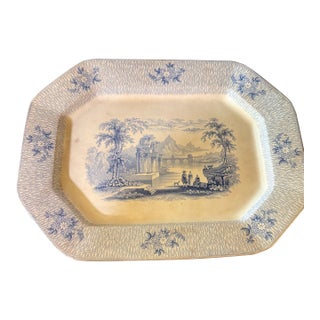 Mid 19th Century Corinth Ironstone Extra Large Platter by James Edwards For Sale