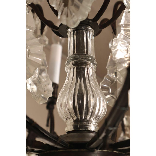 Bronze Versailles Style Crystal And Bronze Chandelier For Sale - Image 8 of 18