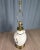 Hart Associates Vintage Hart & Associates Brass & White Pottery Table Lamp W Sea Shell Handles For Sale - Image 4 of 13