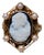 The Harper: Antique Cameo Ring set with Pearls For Sale