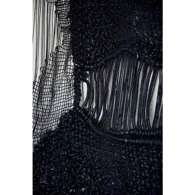 Early 21st Century Contemporary Fiber Sculpture Naturally Nasty Goes Dark by Jacqueline Surdell For Sale - Image 5 of 6