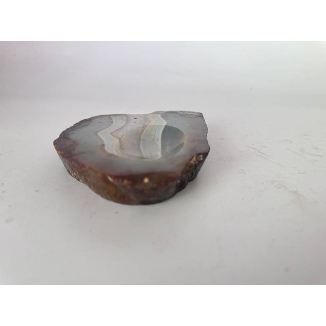 Brutalist Vintage Italian Agate Ashtray, 1970 For Sale - Image 3 of 9