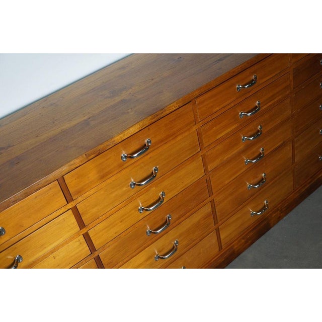 Large Dutch Cherry Apothecary Cabinet, 1950s For Sale - Image 17 of 18