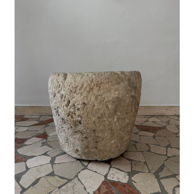 17th Century Large Stone Mortar, Italy, 1600 For Sale - Image 5 of 13