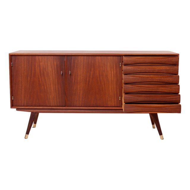 Mid-Century Modern Scandinavian Sideboard in Teak from Sven Andersen For Sale