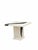 Contemporary 1990 Postmodern Pedestal Accent Table With Black & Brass Inlay For Sale - Image 3 of 11