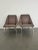 Thayer Coggin Origami Accent Chairs Vintage Thayer Coggin Origami Accent Chairs with polished stainless steel base and legs.