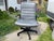 Vintage modern Sapper management grey leather chair designed by Richard Sapper for knoll , luxurious and streamline design...