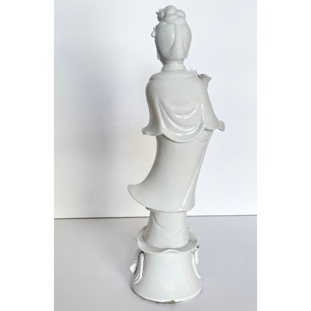 Blanc De Chine Guanyin Figurine For Sale In Los Angeles - Image 6 of 10