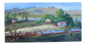 Modern Impressionist Plein Air California, Original Oil Painting
