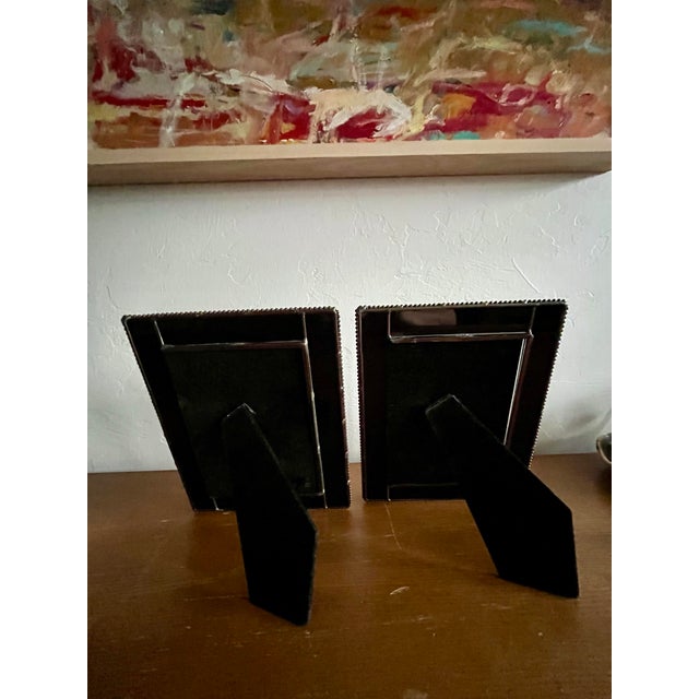 Metal Vintage Detailed Picture Frames- Set of 2 For Sale - Image 7 of 7