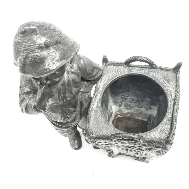 Early 20th Century Art Nouveau Figural Bowl, Poland, 1890s, in Worn conditions. Designed 1890 to 1919