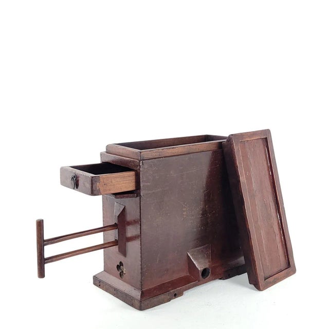 Brown 19th Century Chinese Tinkerwork Box With Bellows, Circa 1850 For Sale - Image 8 of 8